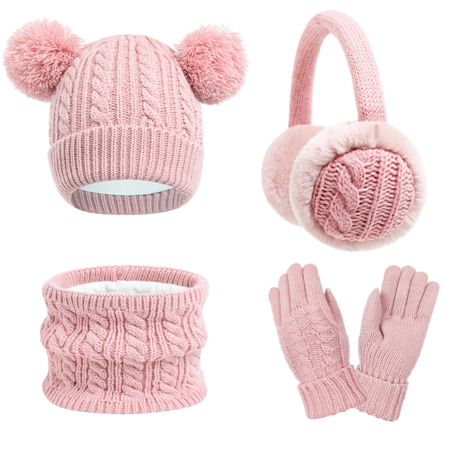 Kids Tie-Dye Winter Set – Hat, Scarf, Gloves & Earmuffs