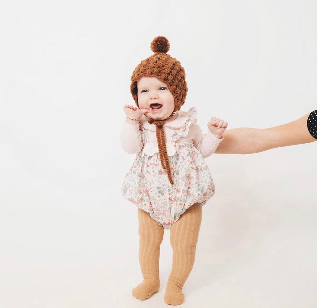 Handmade Wool Knit Bucket Hat with Ear Warmers – Kids