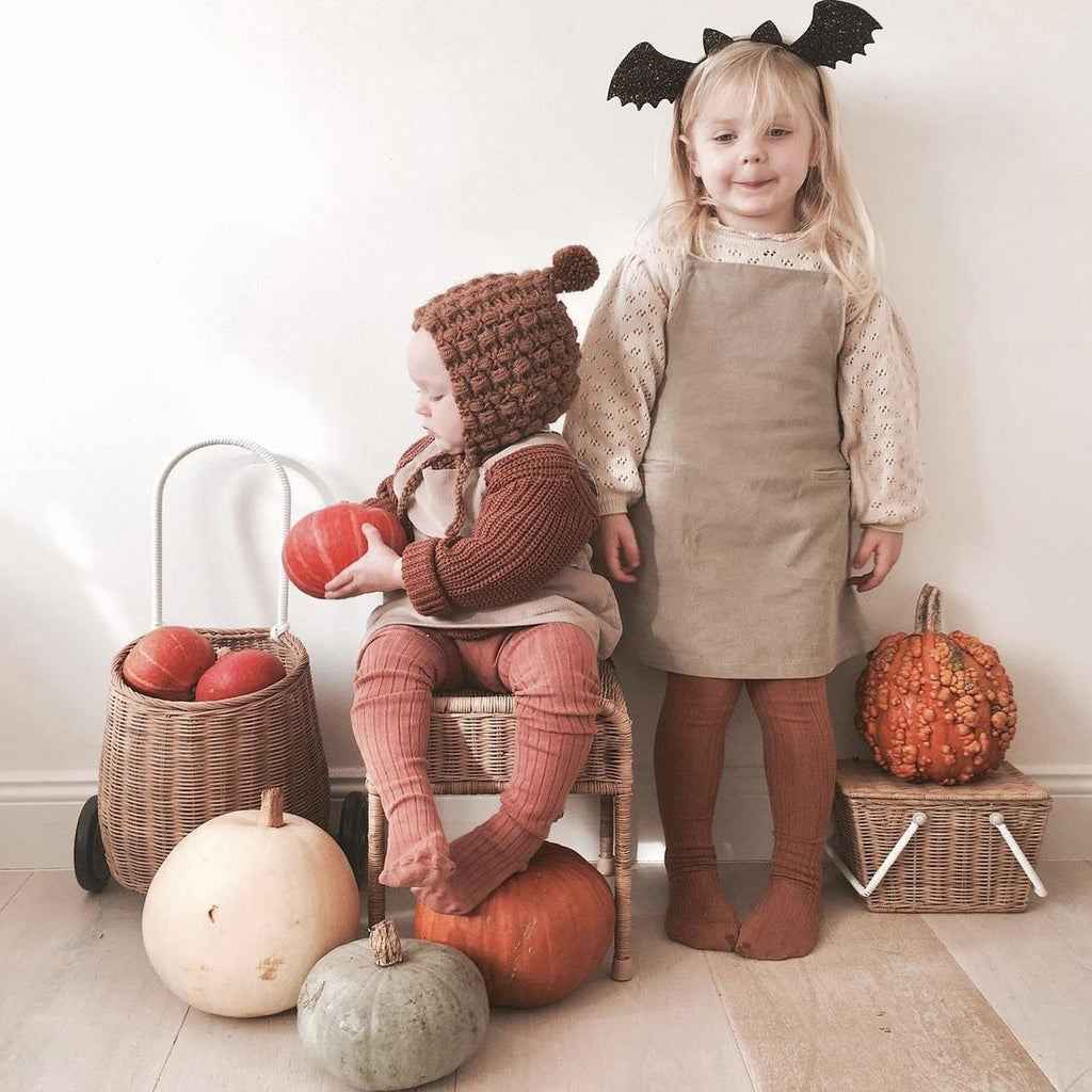 Handmade Wool Knit Bucket Hat with Ear Warmers – Kids