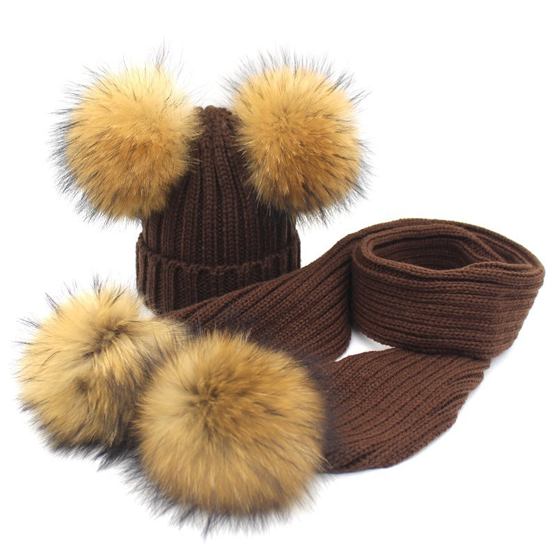 Kids Knit Hat & Scarf Set – Autumn/Winter