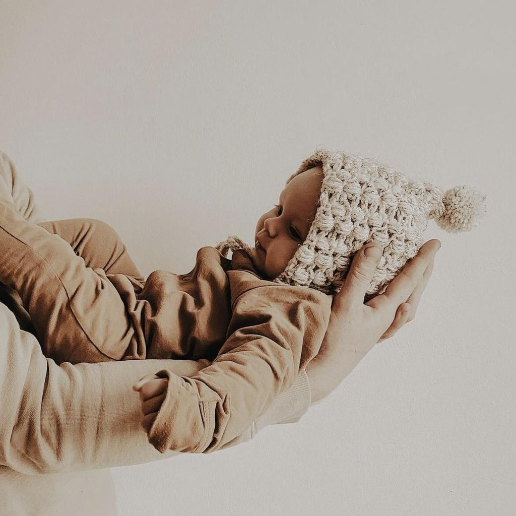 Handmade Wool Knit Bucket Hat with Ear Warmers – Kids