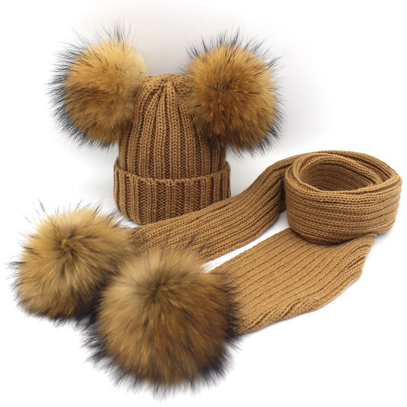 Kids Knit Hat & Scarf Set – Autumn/Winter