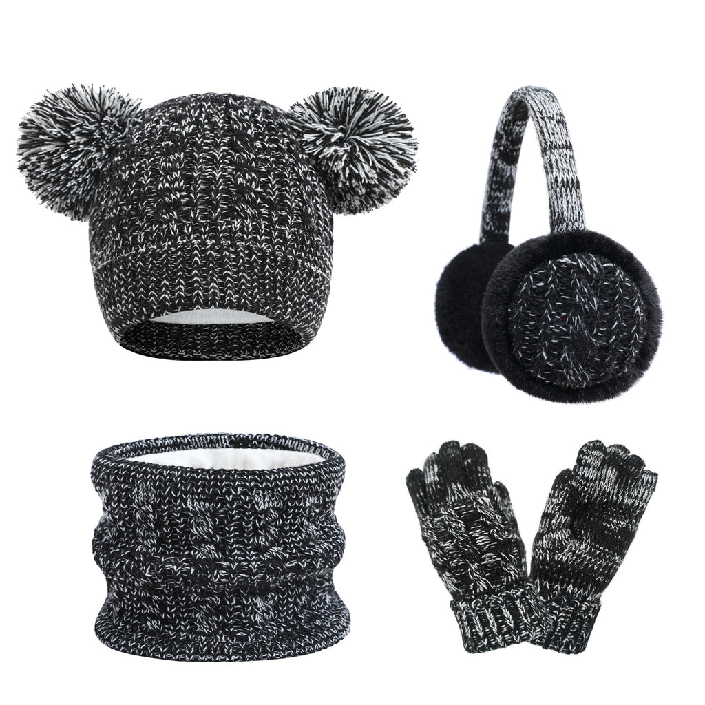 Kids Tie-Dye Winter Set – Hat, Scarf, Gloves & Earmuffs