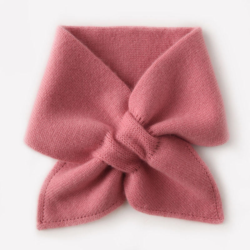 Pure Cashmere Knit Scarf for Kids