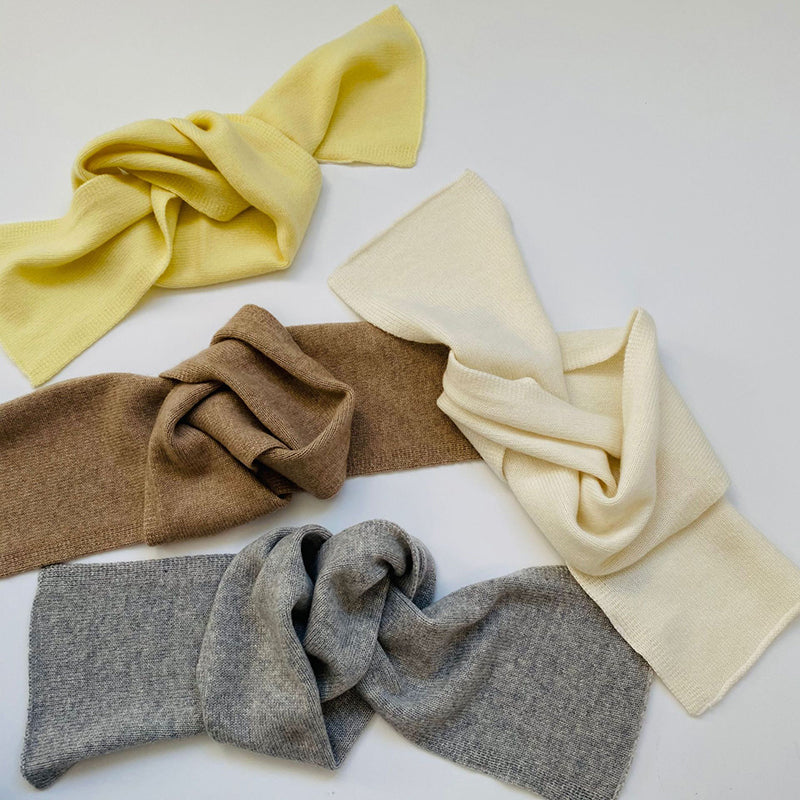 Custom Plain Color Toddlers Scarf Knit Baby Cashmere Scarf