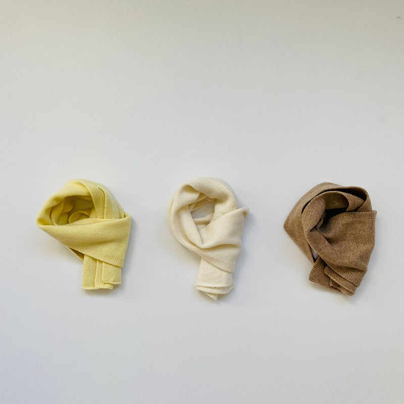 Custom Plain Color Toddlers Scarf Knit Baby Cashmere Scarf