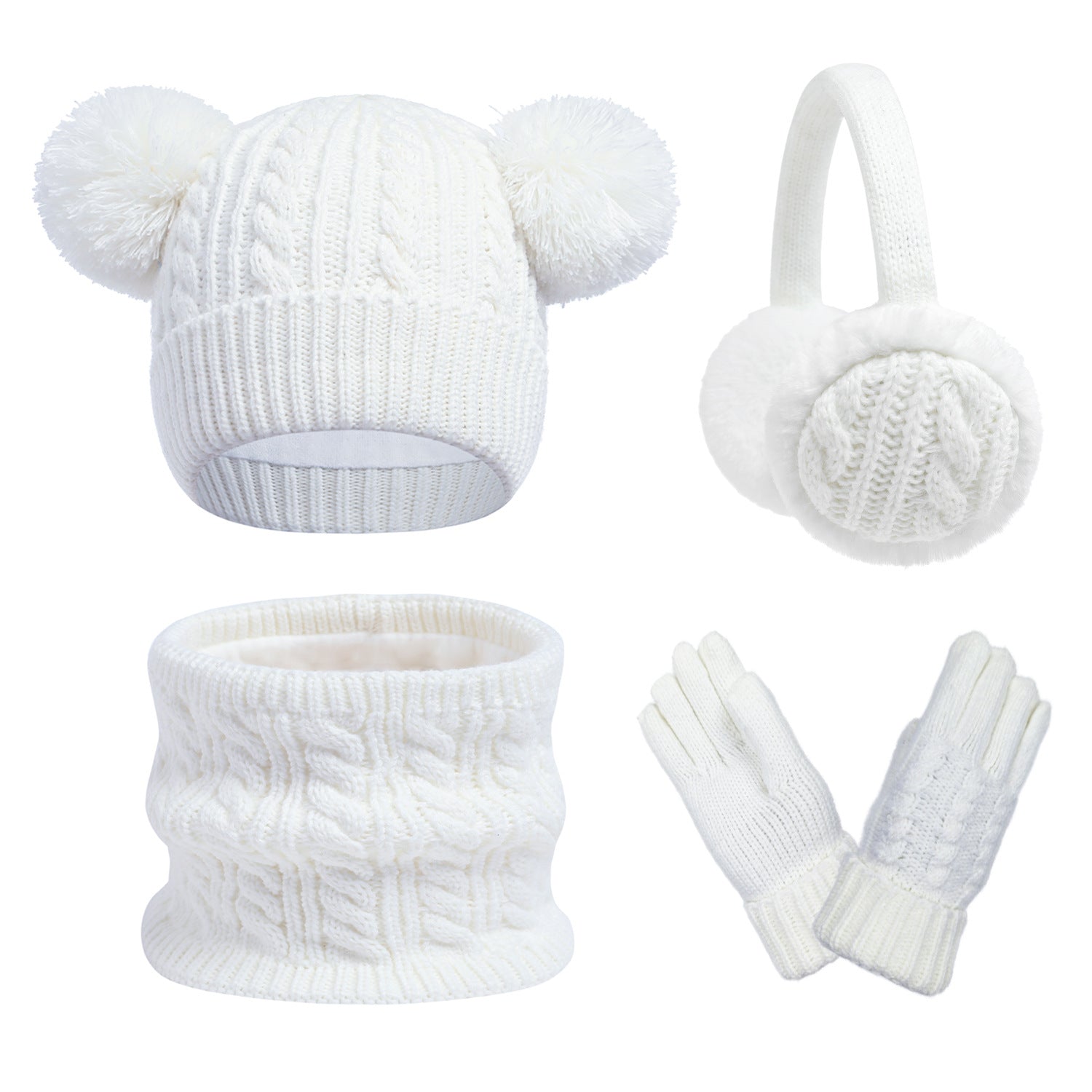 Kids Tie-Dye Winter Set – Hat, Scarf, Gloves & Earmuffs