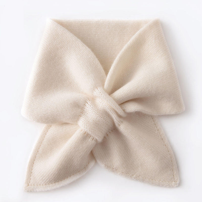Pure Cashmere Knit Scarf for Kids