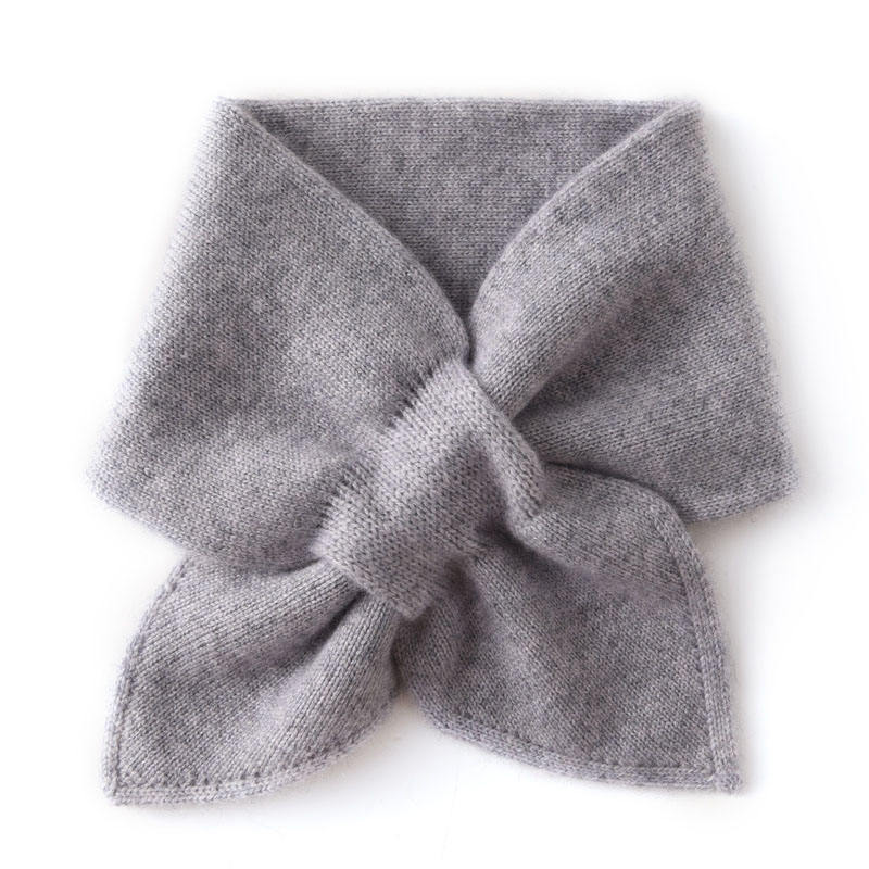 Pure Cashmere Knit Scarf for Kids